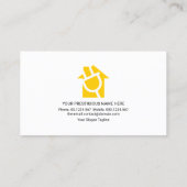 Creative Electrical Bulb Border Electricia Visitekaartje (Achterkant)