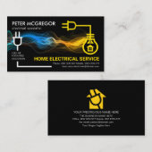 Creative Electrical Circuit Lightning Electrice Visitekaartje (Voorkant / Achterkant)