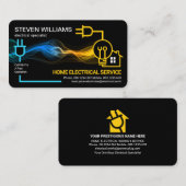 Creative Electrical Circuit Lightning Power Visitekaartje (Voorkant / Achterkant)