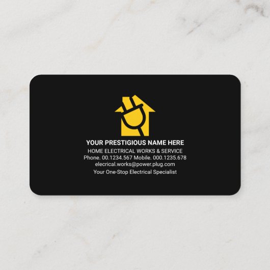 Creative Electrical Circuit Lightning Power Visitekaartje (Achterkant)