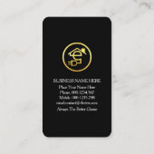 Creative Electrical Lightbulb Beam Visitekaartje (Achterkant)