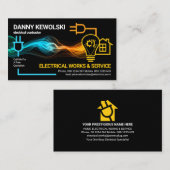 Creative Electrical Lightning Power Circuit Visitekaartje (Voorkant / Achterkant)