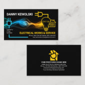 Creative Electrical Lightning Power Circuit Visitekaartje (Voorkant / Achterkant)