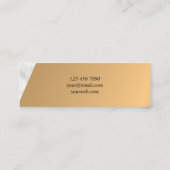 Creative Elegant Marble Gold Mini Visitekaartjes (Achterkant)