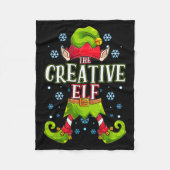 Creative Elf Matching Family Group Christmas Party Fleece Deken (Voorkant)