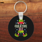 Creative Elf Matching Family Group Christmas Party Sleutelhanger (Voorkant)
