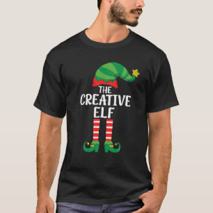 Creative Elf Matching Family-kerstfeest T-shirt