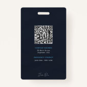 Creative Employee Photo ID Bedrijfsbeveiligingsbad Badge (Achterkant)