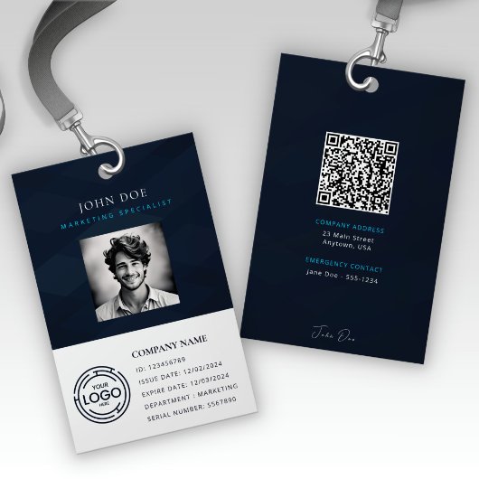 Creative Employee Photo ID Bedrijfsbeveiligingsbad Badge