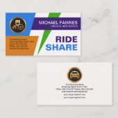 Creative Energetic Building Blocks Ride Share Visitekaartje (Voorkant / Achterkant)