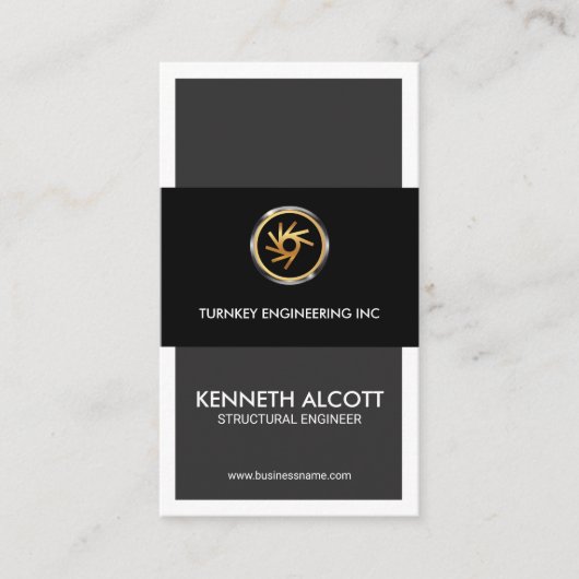 Creative Energizing Stylish Structure Engineer Visitekaartje (Voorkant)