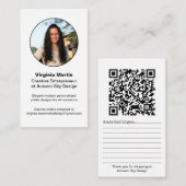 Creative Entrepreneur QR Code Photo Visitekaartje (Voorkant / Achterkant)