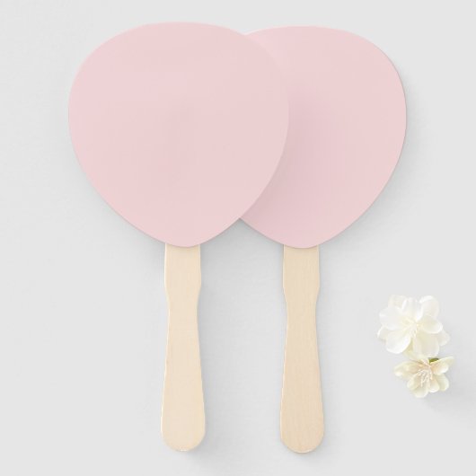 Creative Expression Blush Pink Handwaaier (Voorkant en achterkant)