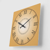 Creative Face Roman Numeral Vierkante Klok (Hoek)