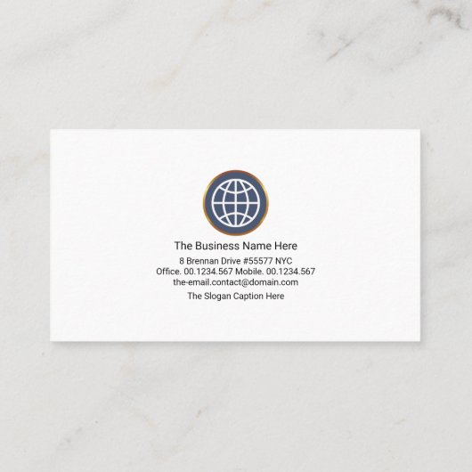 Creative Falcon Eagle Wings Start CEO Founder Visitekaartje (Achterkant)