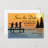 Creative Family Reunion-ontwerp slaat de datum op Save The Date (Voorkant / Achterkant)