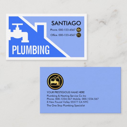 Creative Faucet Rooftop Building Frame Visitekaartje (Voorkant / Achterkant)