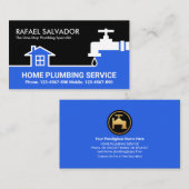 Creative Faucet Water Pipeline Border Visitekaartje (Voorkant / Achterkant)