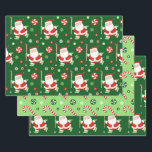 Creative Field Hockey Christmas Gift Wrapping Pape Inpakpapier Vel<br><div class="desc">Unieke veld hockey vakantie cadeauverpakking met Santa veld hockey speler en kerst snoep stokken.</div>