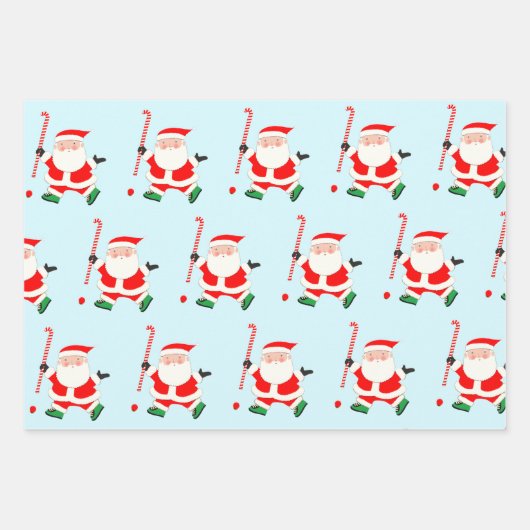 Creative Field Hockey Holiday Cadeau Inpakpapier Vel (Voorkant 3)