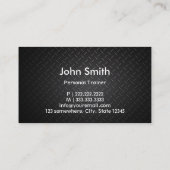 Creative Flaming Fire Metal Fitness Trainer Visitekaartje (Achterkant)