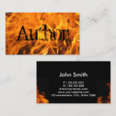 Creative Flaming Fire Typography Visitekaartje (Voorkant / Achterkant)