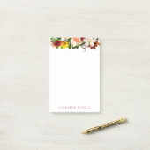 Creative Floral Sjabloon Waterverf Bloemen Modern Post-it® Notes (Op bureau)