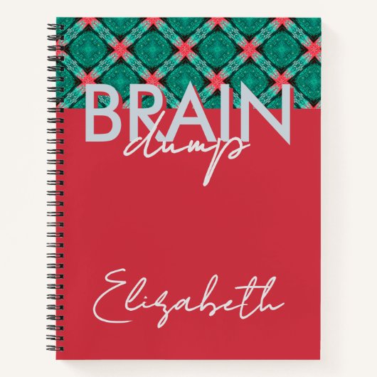 Creative Flow Brain Dump Mindset Organizer Coral Notitieboek (Voorkant)
