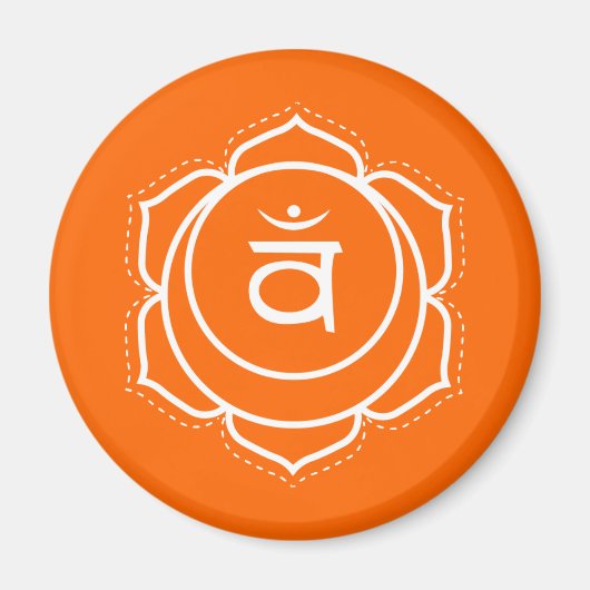 Creative Flow Oranje Sacrale Chakra Magneet (Voorkant)
