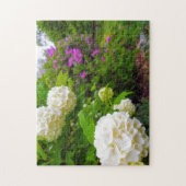 Creative flower tuin witte foto puzzel (Verticaal)