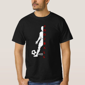 Creative Football Typografie Voetballer T-shirt