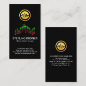 Creative Forex Stock Graph Financial Consultant Visitekaartje (Voorkant / Achterkant)