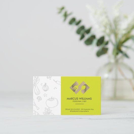Creative Fork Spoon Logo | chef Visitekaartje