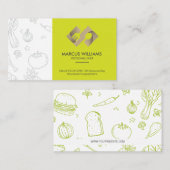 Creative Fork Spoon Logo | chef Visitekaartje (Voorkant / Achterkant)