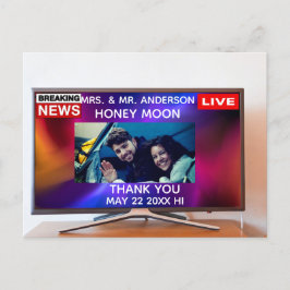 Creative foto bedankt briefkaart