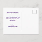 Creative foto bedankt briefkaart (Achterkant)