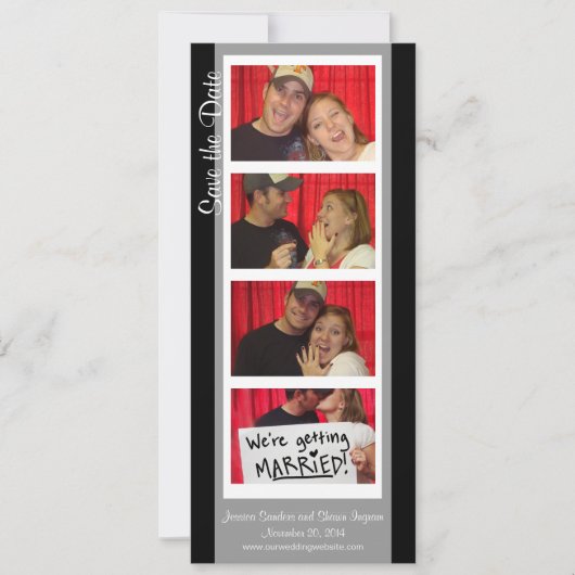 Creative Foto Booth Save the Date-Horizontal Imgs Date (Voorkant)