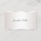 Creative Freehand Script Modern Glam Plain Luxe Visitekaartje (Voorkant)