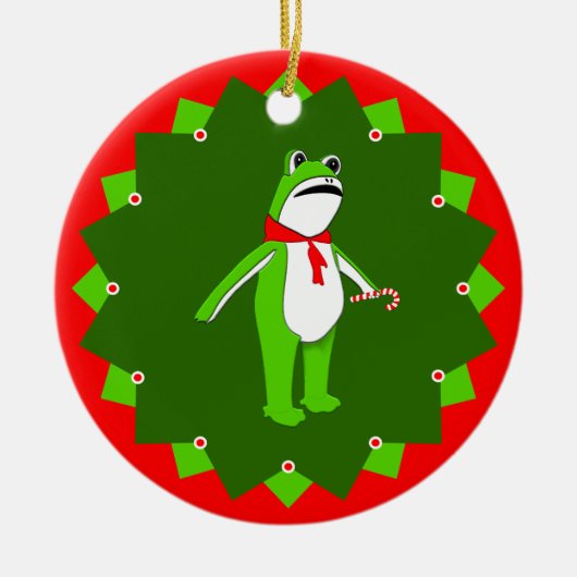 Creative Frog 2026 Keramisch Ornament (Voorkant)