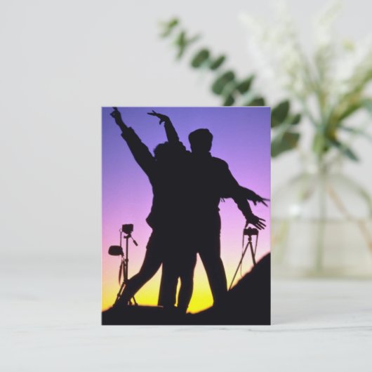 CREATIVE FUN COUPLE JUBILEUM PARTY INVITATION KAART (Staand voorkant)