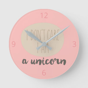 Creative Funny-tekst   Unicorn   Baby Nursery Room Ronde Klok
