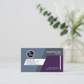 Creative Futuristic Trapezium Engineer Visitekaartje (Staand voorkant)