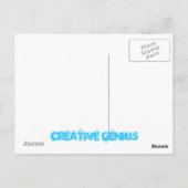 Creative Genius Briefkaart (Achterkant)