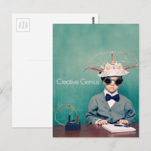 Creative Genius-Design Briefkaart (Voorkant / Achterkant)