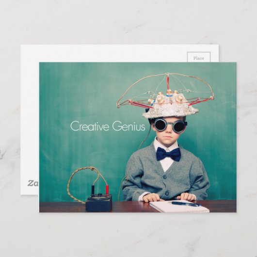 Creative Genius-Design Briefkaart (Voorkant / Achterkant)