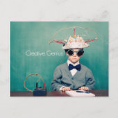 Creative Genius-Design Briefkaart (Voorkant)