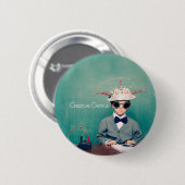 Creative Genius-Design Ronde Button 5,7 Cm (Voorkant /achterkant)