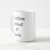 Creative Genius op de Mok van het Werk (Voorkant links)
