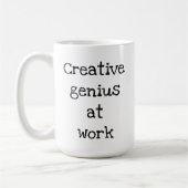 Creative Genius op de Mok van het Werk (Links)
