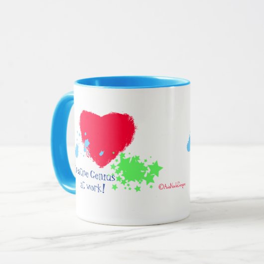 Creative Genius op het werk! Mok (Voorkant links)